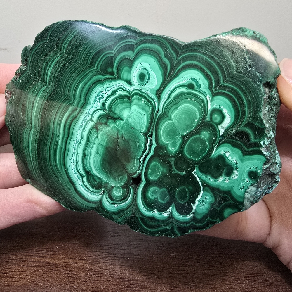 Malachite Crystal Slab 1.3 lbs - Picture 3 of 15